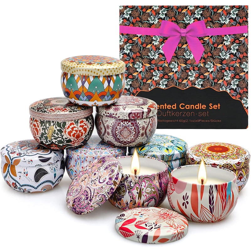 Candles for Home Scented, 9 Pack Scented Candle Bulk, Candle Set | Bigbigmart.com
