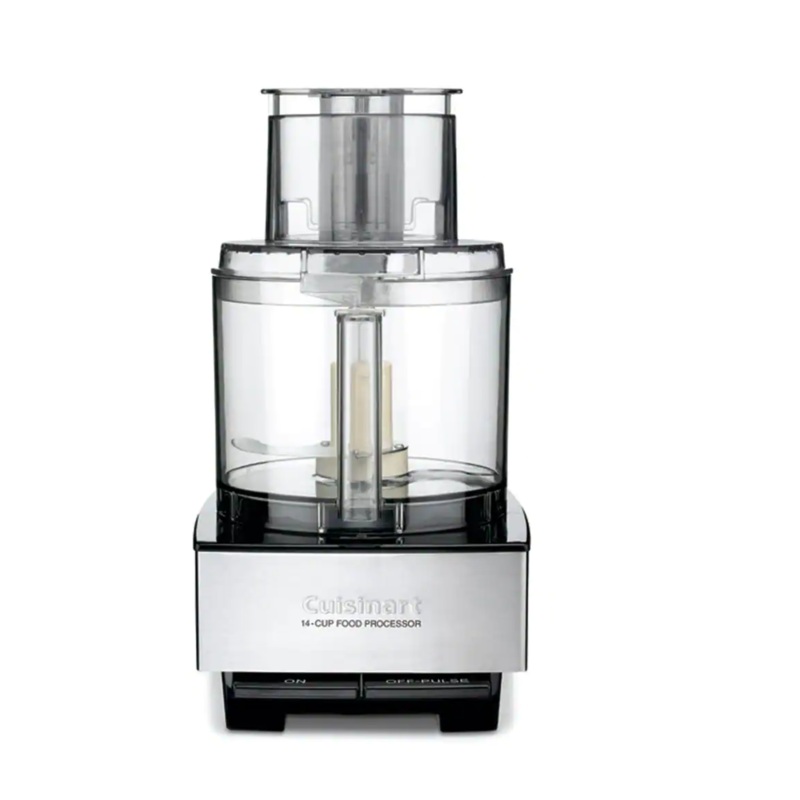 Custom 14-Cup 2-Speed Brushed Stainless Steel Food Processor with Pulse Control | Bigbigmart.com