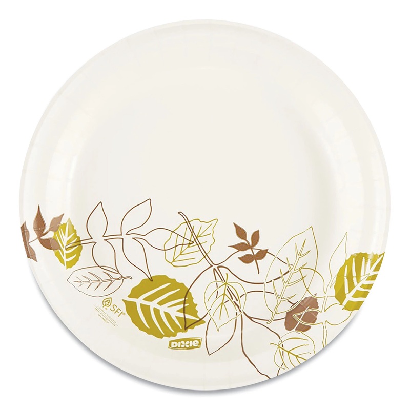 Dixie Pathways Soak-Proof Shield Paper Plates, 8 1/2, Grn/Burg (500 ct.) | Bigbigmart.com
