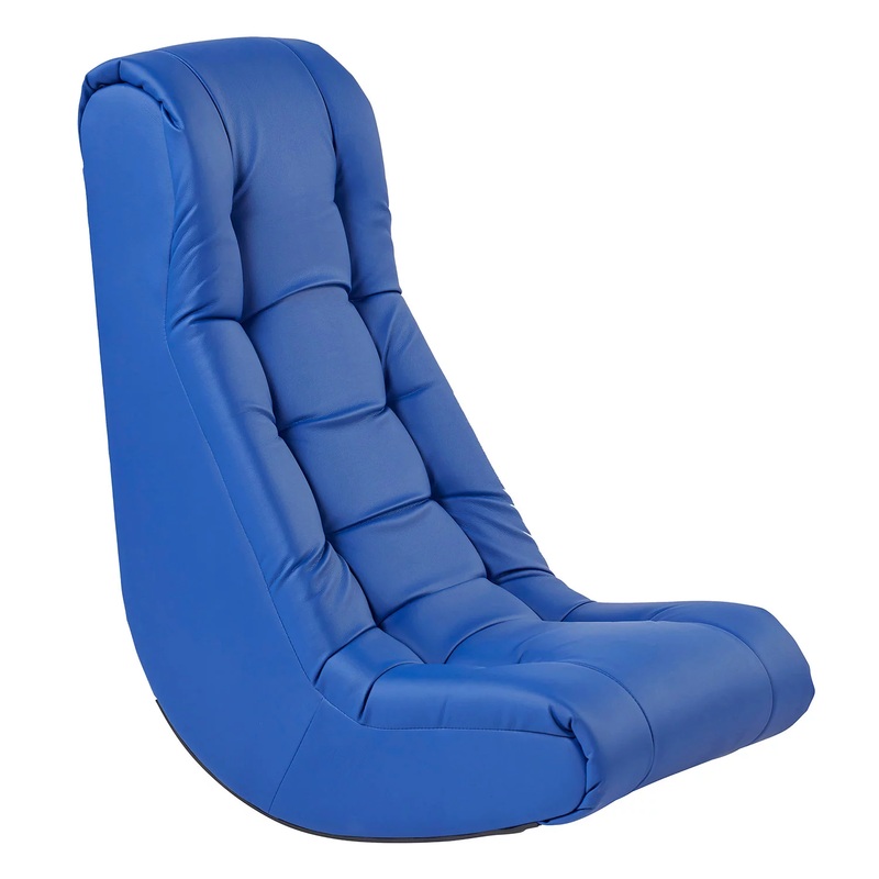 Factory Direct Partners – Soft Floor Rocker – Cushioned Ground Chair for Kids Teens and Adults – Great for Reading, Gaming, Meditating, TV – Blue | Bigbigmart.com
