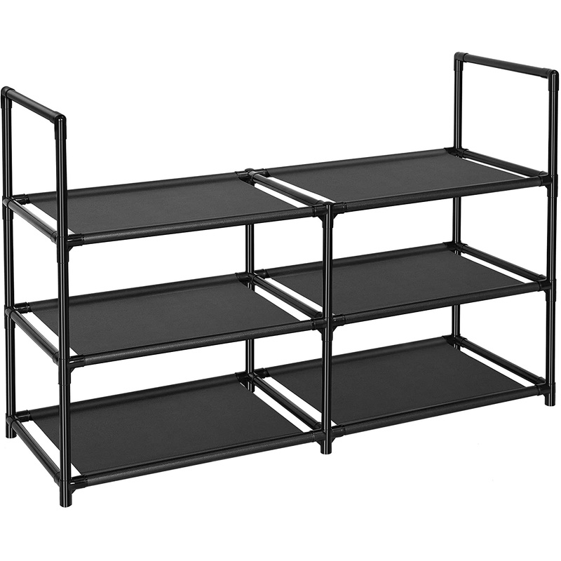 Fiducial Home 3 Tiers Shoe Rack 12-15 Pairs Sturdy Shoe Shelf | Bigbigmart.com