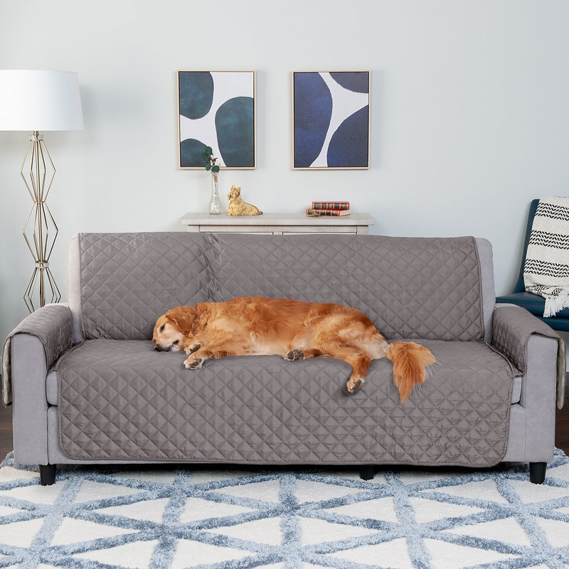 FurHaven Water-Resistant Reversible Furniture Protector – Reversible Two Tone Gray & Mist | Bigbigmart.com