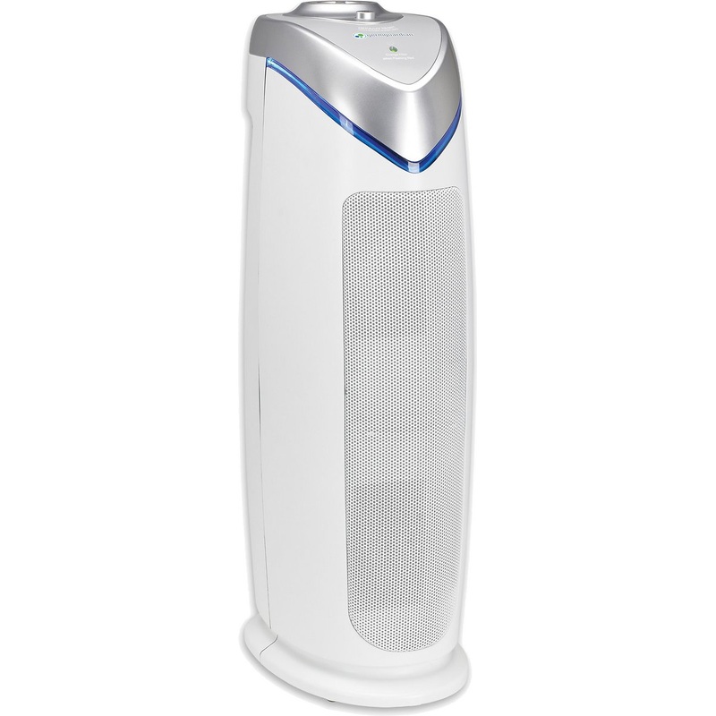 GermGuardian True HEPA Filter Air Purifier for Home, Office, Bedrooms, Filters Allergies, Pollen, Smoke, Dust, Pet Dander, UV-C Sanitizer Eliminates Germs, Mold, Odors, Quiet 22 inch 3-in-1 AC4825W | Bigbigmart.com