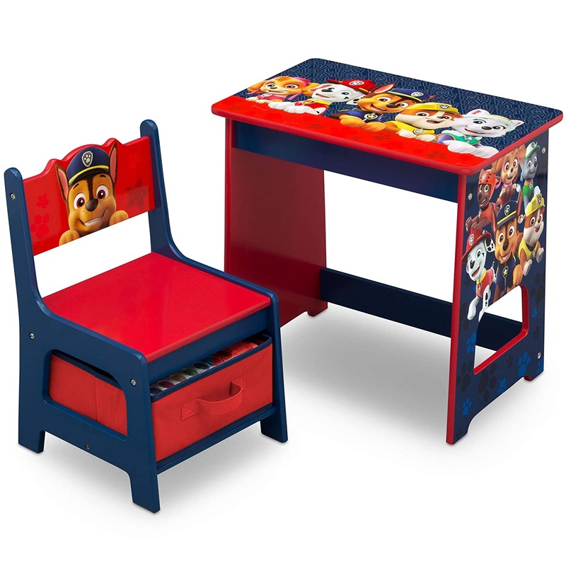 Nick Jr. PAW Patrol Kids Wood Desk and Chair Set by Delta Children | Bigbigmart.com