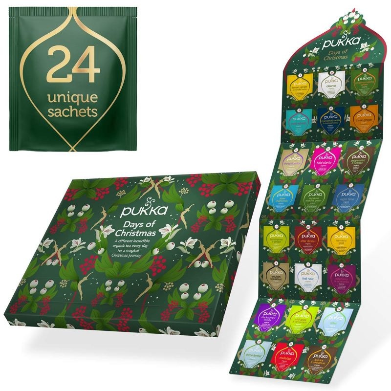 Pukka Herbs Tea Advent Calendar 2021, 24 Beautiful Herbal Teas | Bigbigmart.com