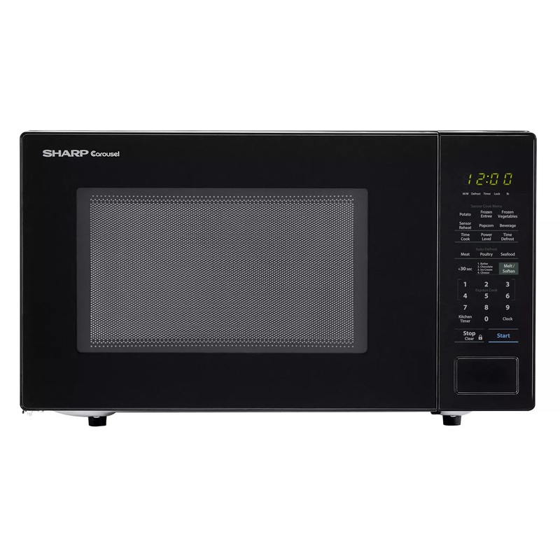 Sharp 1.4 cu. ft. Countertop Black Microwave | Bigbigmart.com
