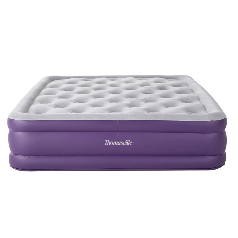 Thomasville Sensation 15 Inflatable Air Bed Mattress With Pump, Queen | Bigbigmart.com
