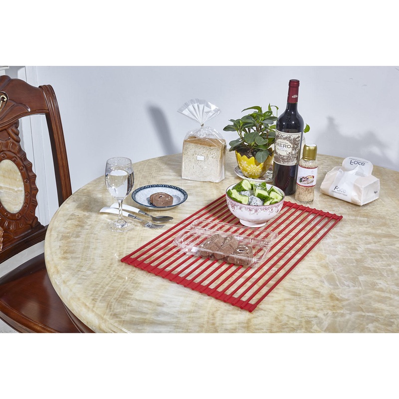 True & Tidy Over the Sink Roll-Up Drying Rack Limited Edition Red | Bigbigmart.com