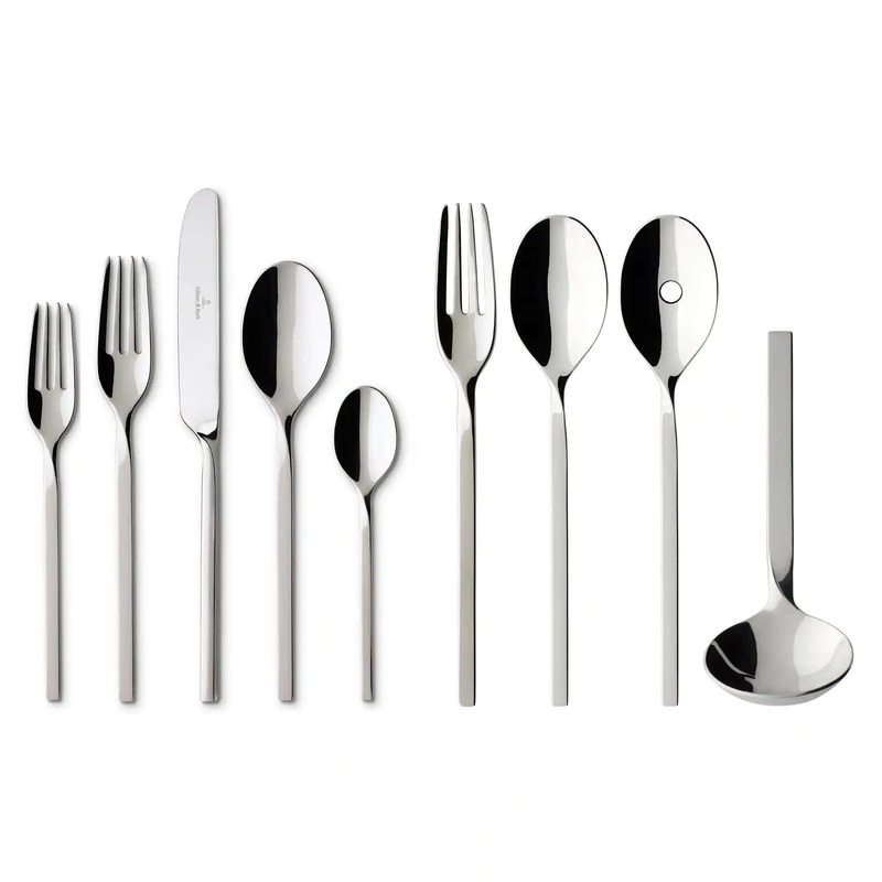 Villeroy & Boch New Wave 64-Piece Stainless Steel Flatware | Bigbigmart.com