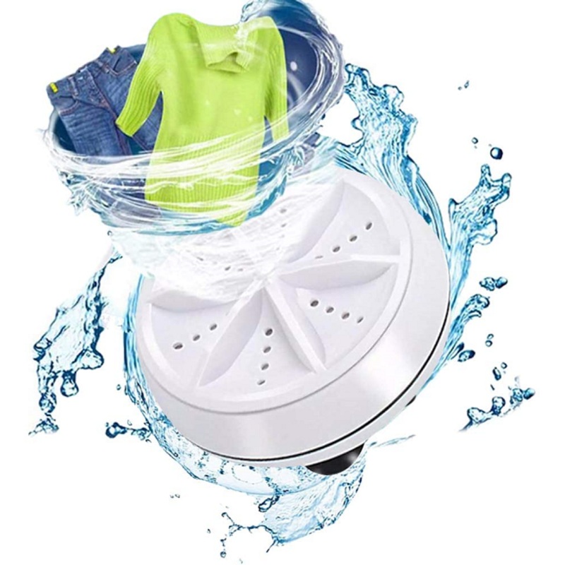 WAQIA Mini Washing Machine Portable Ultrasonic Turbine