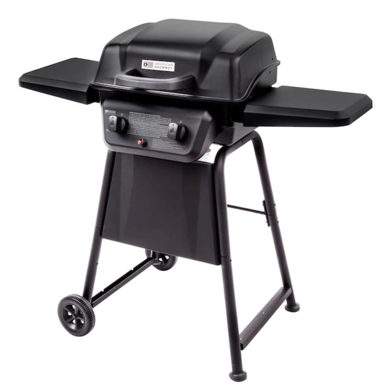American Gourmet Black 2-Burner Liquid Propane Gas Grill | Bigbigmart.com