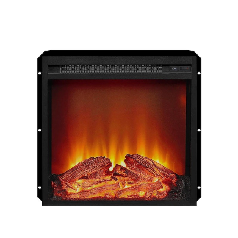 Ameriwood Home 19.21-in W Black Fan-forced Electric Fireplace | Bigbigmart.com