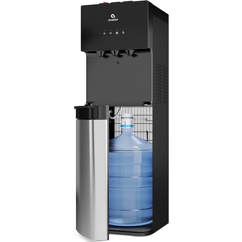 AvalonBottom-Loading Cold and Hot Water Cooler – 3 Temperature Settings – Hot, Cold & Room Water, Durable Stainless Steel Construction, Anti-Microbial Coating- UL/Energy Star Approved | Bigbigmart.com
