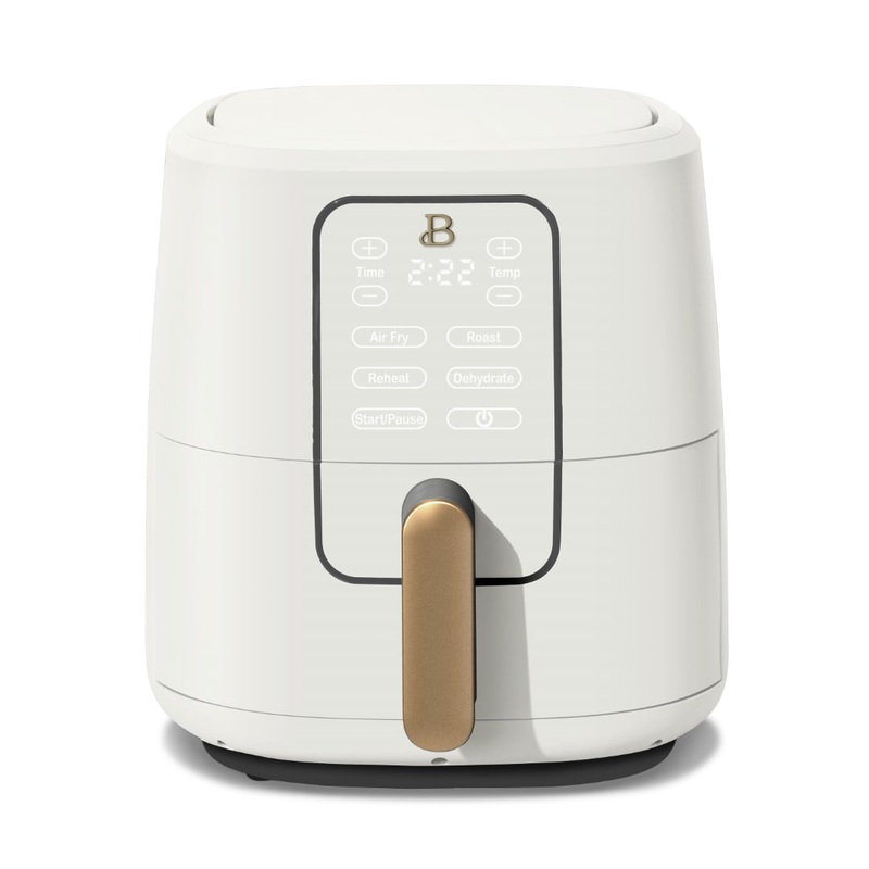 Beautiful 6 Quart Touchscreen Air Fryer, White Icing by Drew Barrymore | Bigbigmart.com