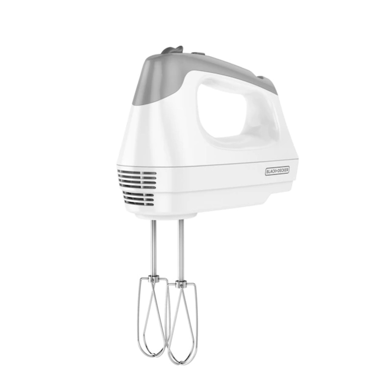 BLACK+DECKER 60-in Cord 6-Speed White Hand Mixer | Bigbigmart.com