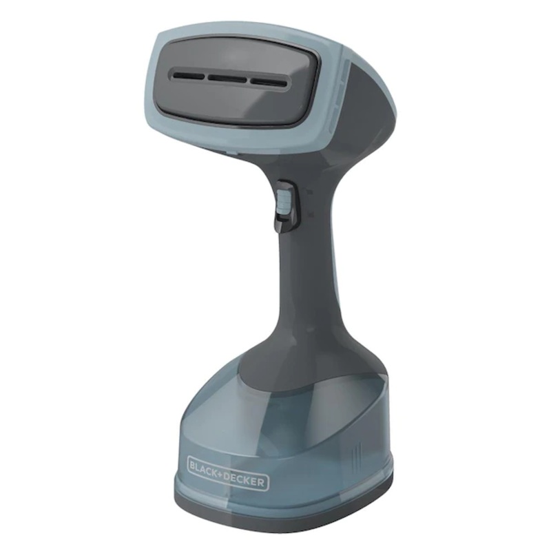 BLACK+DECKERGrey/Blue Handheld Fabric Steamer with 3 Attachments | Bigbigmart.com