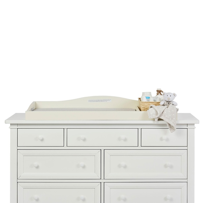 Evolur Fully Assembled Changing Tray, Ivory Lace | Bigbigmart.com