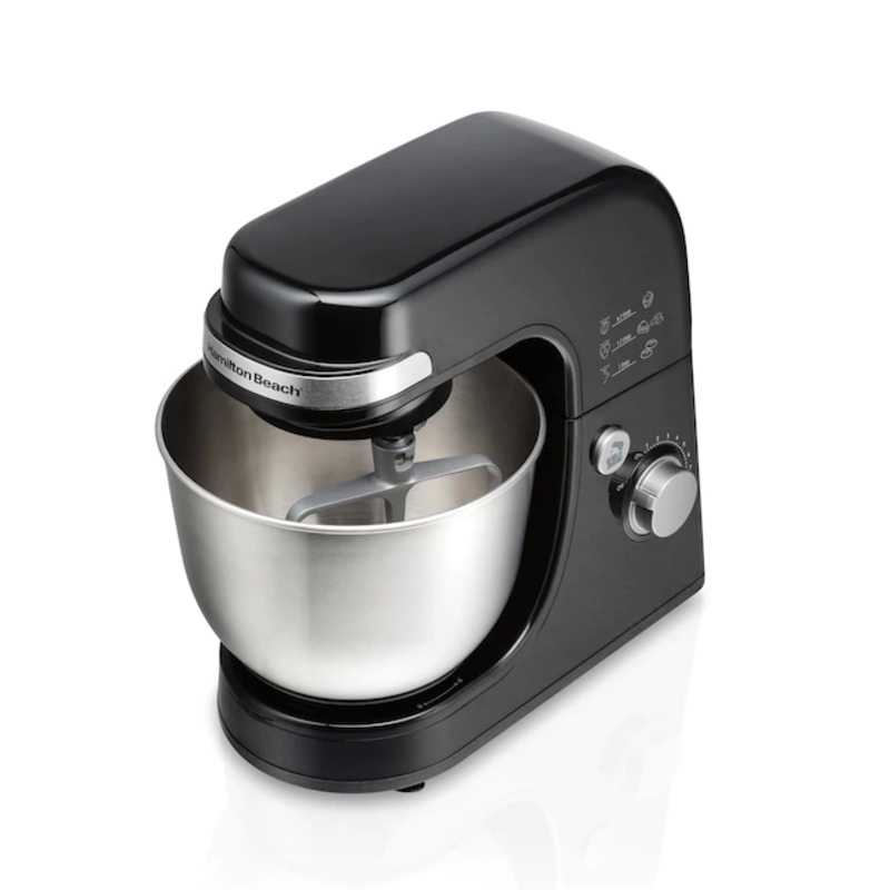 Hamilton Beach 4-Quart 7-Speed Black Residential Stand Mixer | Bigbigmart.com