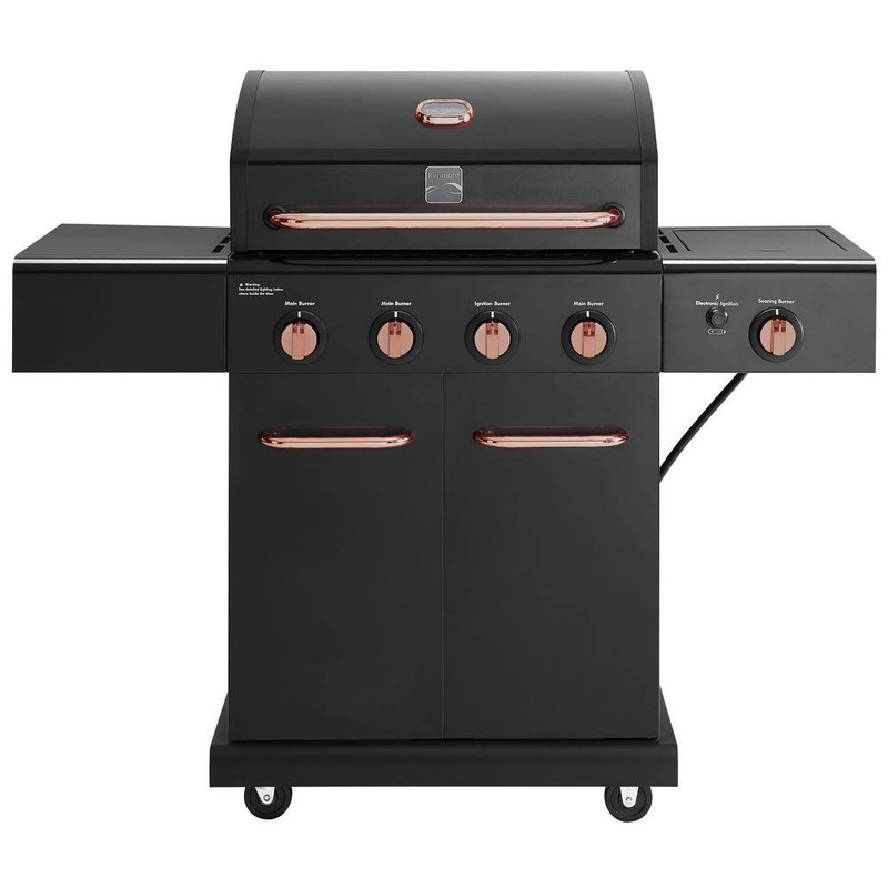 KENMORE PG-40409S0LB-2 4-Burner plus Side Burner Propane Gas Grill with Copper Accents | Bigbigmart.com