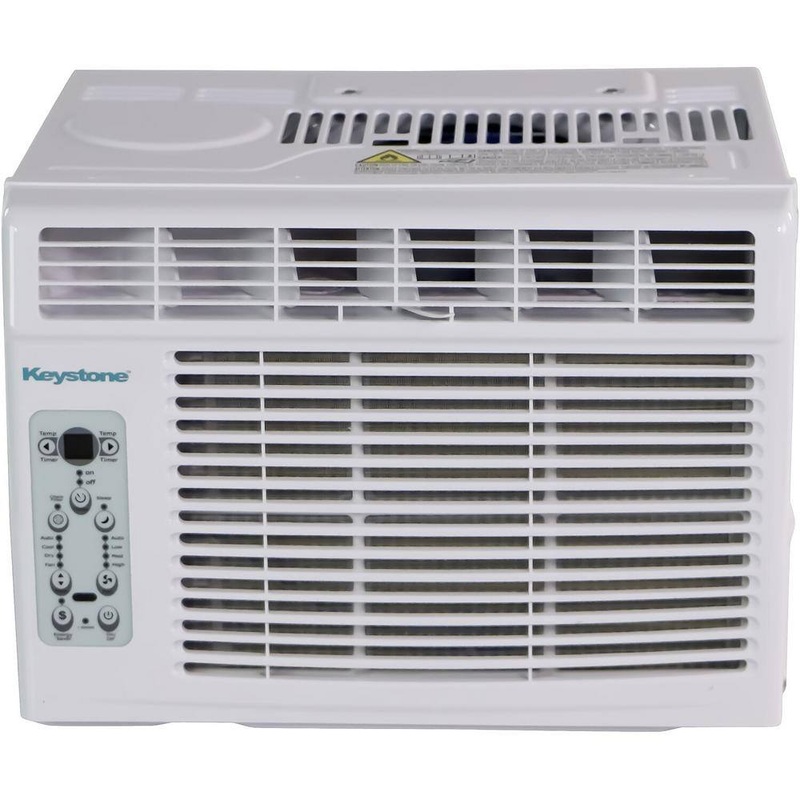 Keystone Energy Star 6,000 BTU Window-Mounted Air Conditioner with Follow Me LCD Remote Control in White, KSTAW06CE | Bigbigmart.com