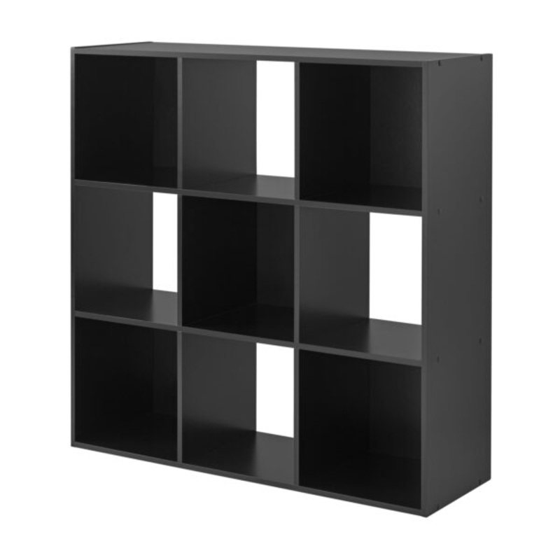 Mainstays 9-Cube Storage Organizer, Black | Bigbigmart.com