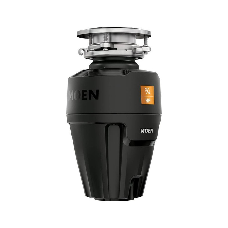 MOEN Host Series 3/4 HP Continuous Feed Space Saving Garbage Disposal with Sound Reduction and Universal Mount | Bigbigmart.com