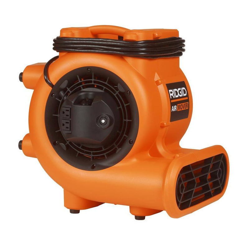RIDGID AM2287 1625 CFM 3-Speed Blower Fan Air Mover with Daisy Chain, 3 Operating Positions for Water Damage Restoration | Bigbigmart.com