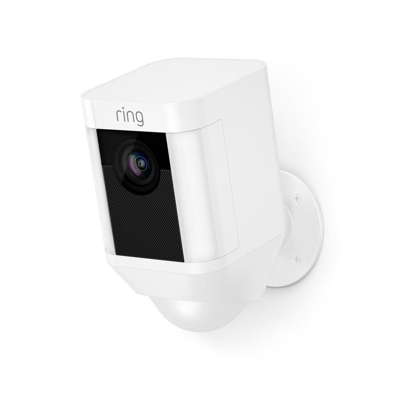 Ring Spotlight Cam Battery – Battery-powered Outdoor Smart Security Camera with One LED Spotlight – White | Bigbigmart.com