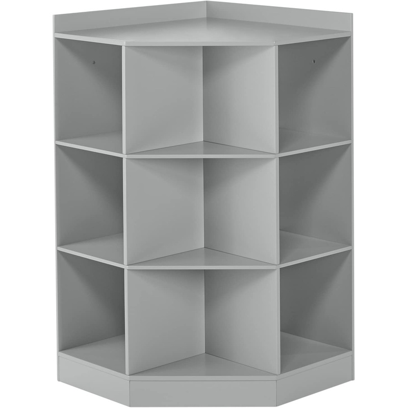 RiverRidge Gray Composite Kids Corner Bookcase (31.63-in W x 37.31-in H x 22.44-in D) | Bigbigmart.com