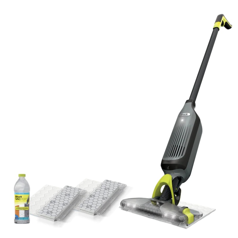 SharkCordless Wet/Dry Stick Vacuum, Features headlights and 2 disposable pads, 12-oz. of cleaner. | Bigbigmart.com