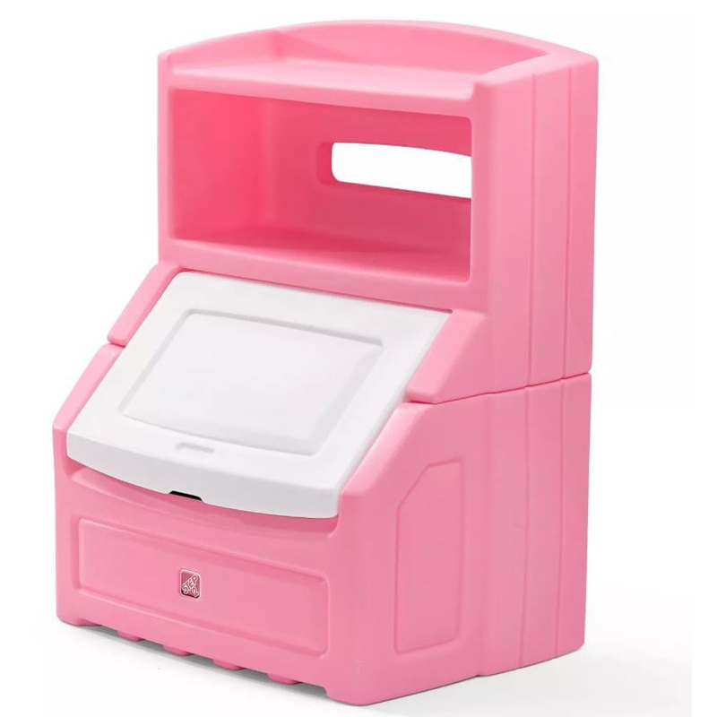Step2 Lift & Hide 38H Kids Plastic Storage Bin and Toy Organizer, Pink | Bigbigmart.com