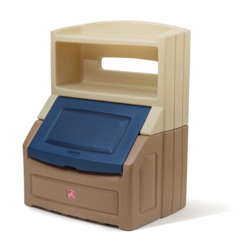 Step2 Lift & Hide 38H Kids Plastic Storage Bookcase and Toy Box | Bigbigmart.com