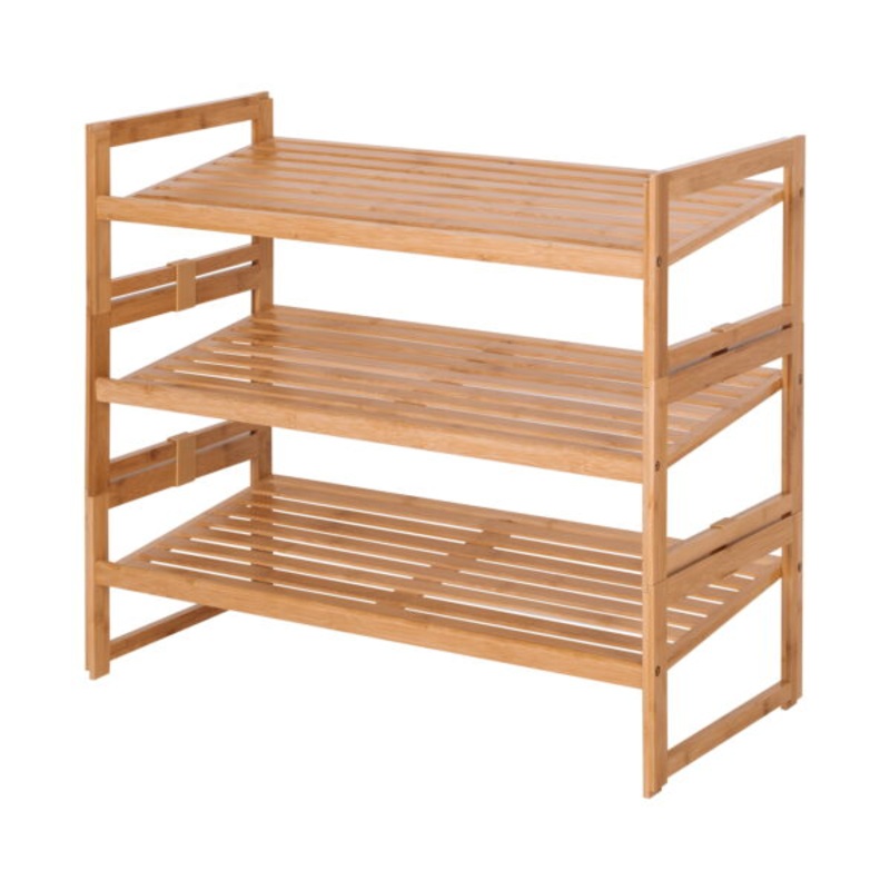 Better Homes & Gardens Bamboo 3 Tier Shoe Rack | Bigbigmart.com