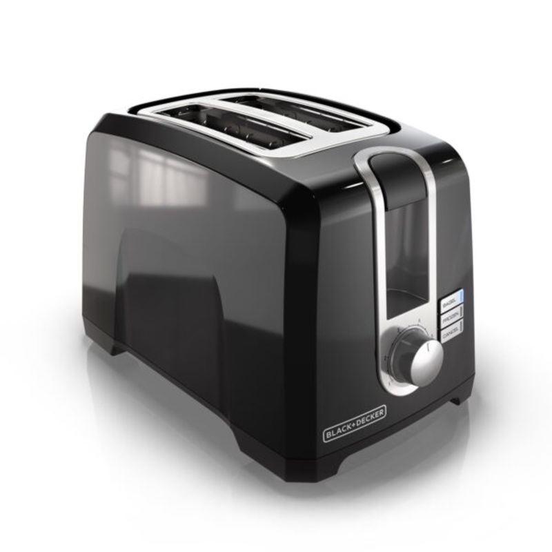 BLACK+DECKER 2-Slice Extra Wide Slot Toaster, Black | Bigbigmart.com