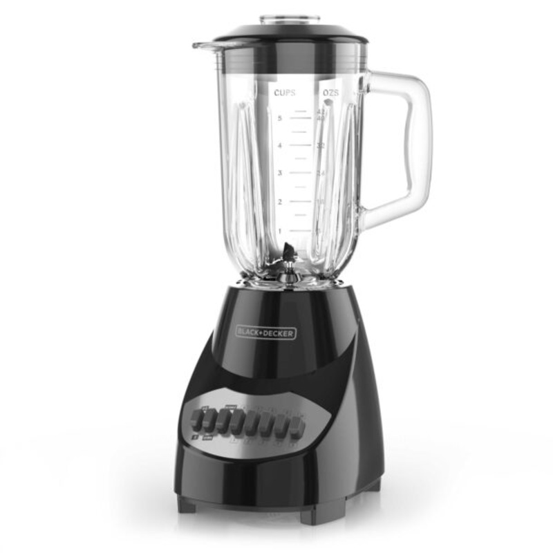 BLACK+DECKER Countertop Blender with 5-Cup Glass Jar, Black, BL2010BG | Bigbigmart.com