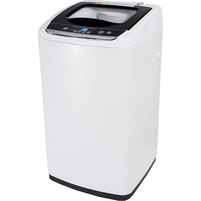BLACK+DECKER Small Portable Washer, Washing Machine for Household Use, Portable Washer 0.9 Cu. Ft. with 5 Cycles, Transparent Lid & LED Display | Bigbigmart.com