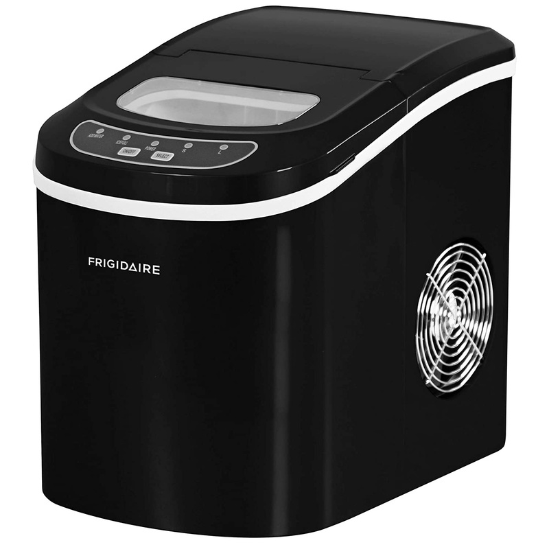 FRIGIDAIRE EFIC101-BLACK Portable Compact Maker, 26 lb per Day, Ice Making Machine, Black | Bigbigmart.com