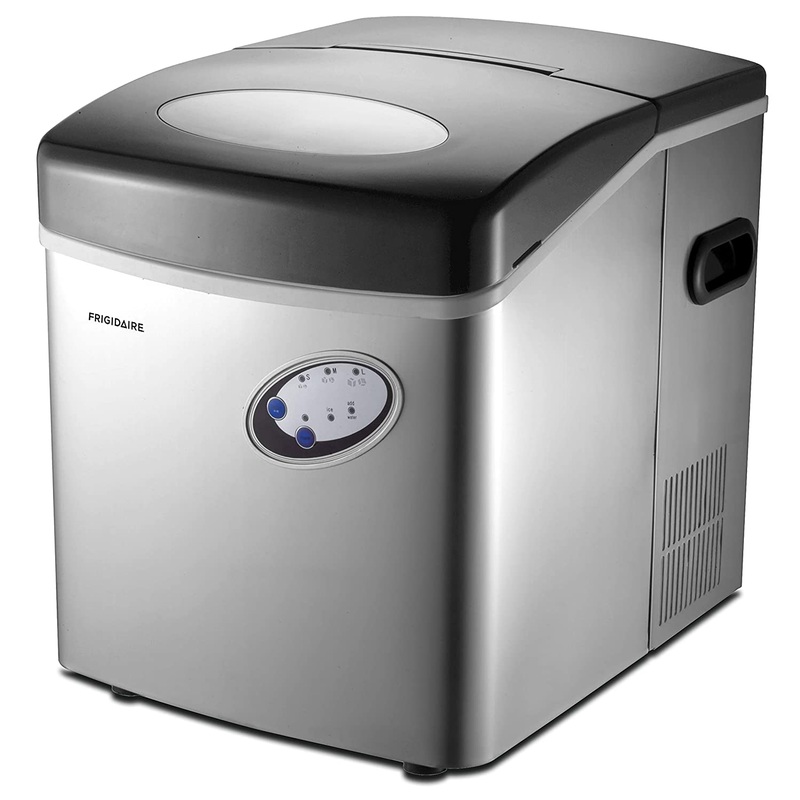 Frigidaire EFIC115 Extra Large Ice Maker, Stainless Steel, 48 lbs per day | Bigbigmart.com