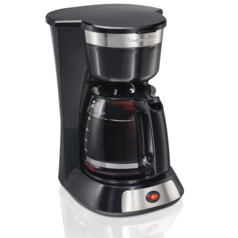 Hamilton Beach 12 Cup Coffee Maker, 96 fl oz, Stainless Steel Accents, 49631 | Bigbigmart.com