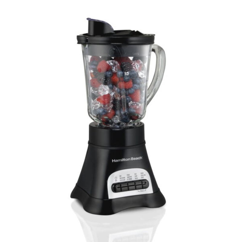 Hamilton Beach Wave Crusher Multi-Function Blender, 40 oz, Glass Jar, Black, 58165 | Bigbigmart.com