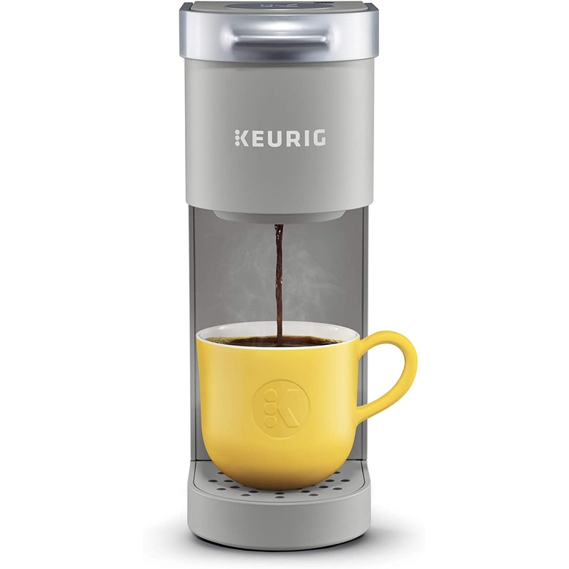 Keurig K-Mini Coffee Maker, Single Serve K-Cup Pod Coffee Brewer, 6 to 12 oz. Brew Sizes, Studio Gray | Bigbigmart.com