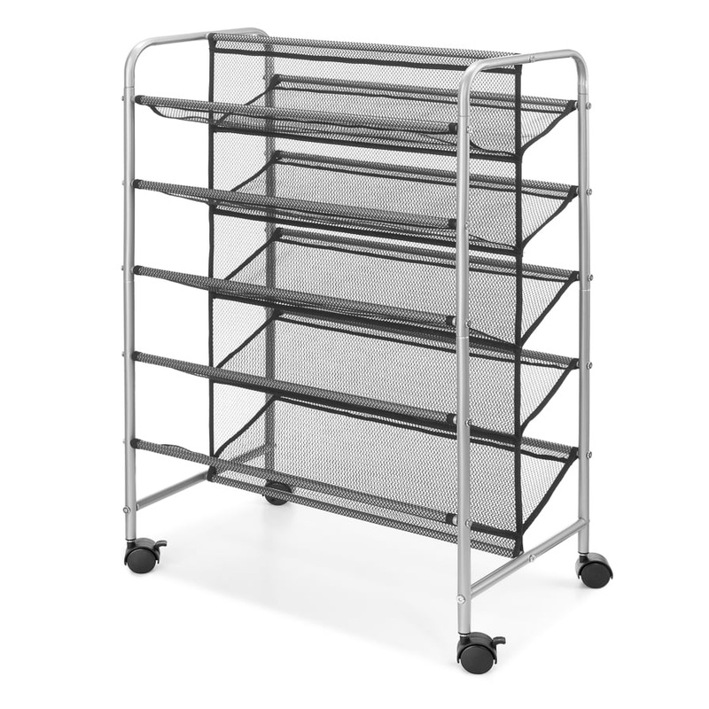Mainstays 5 Tier, 30 Pair, Metal Mesh Shoe Rack | Bigbigmart.com