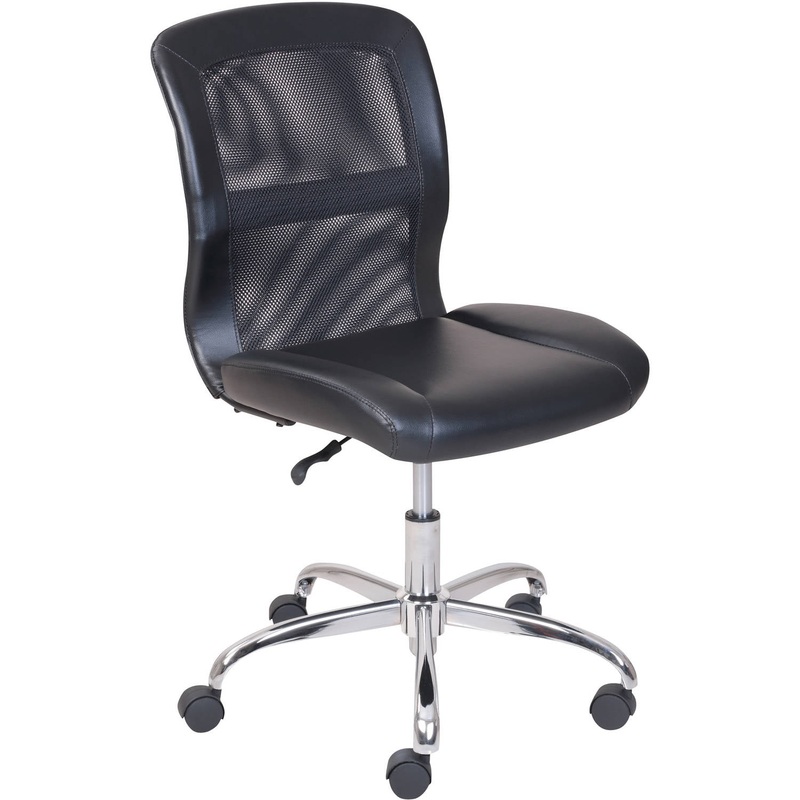 Mainstays Mid-Back, Vinyl Mesh Task Office Chair, Black | Bigbigmart.com