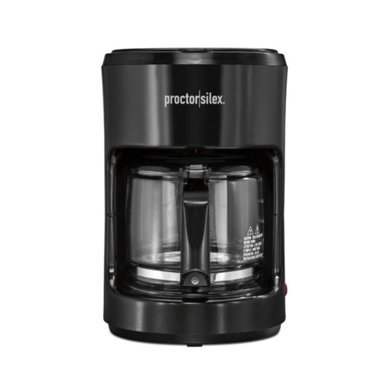 Proctor Silex Coffee Maker, 10 Cup with Glass Carafe, Black, Model 48351PS | Bigbigmart.com