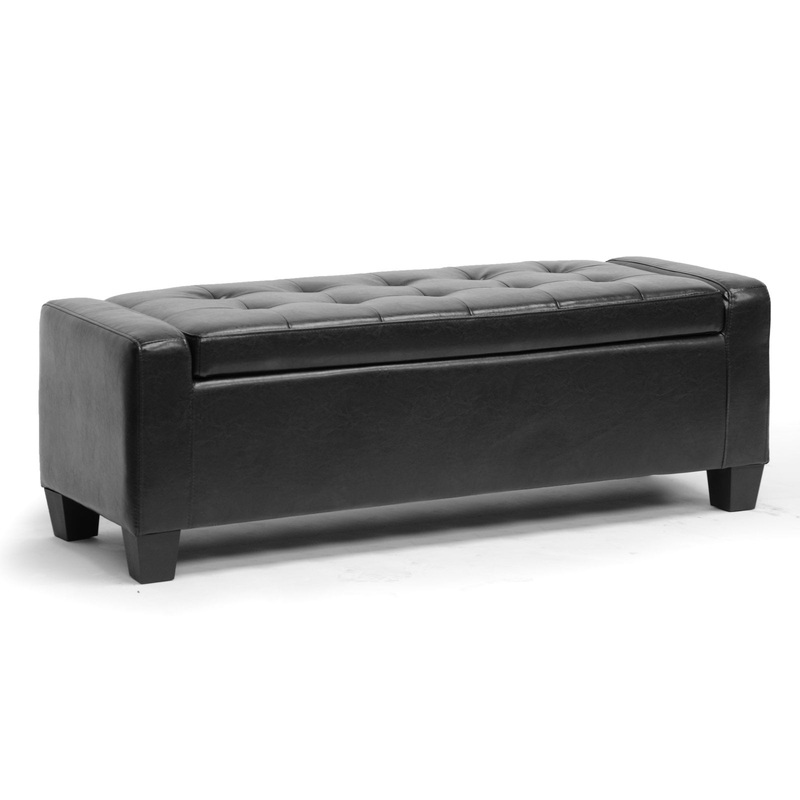 Baxton Studio Manchester Ottoman | Bigbigmart.com