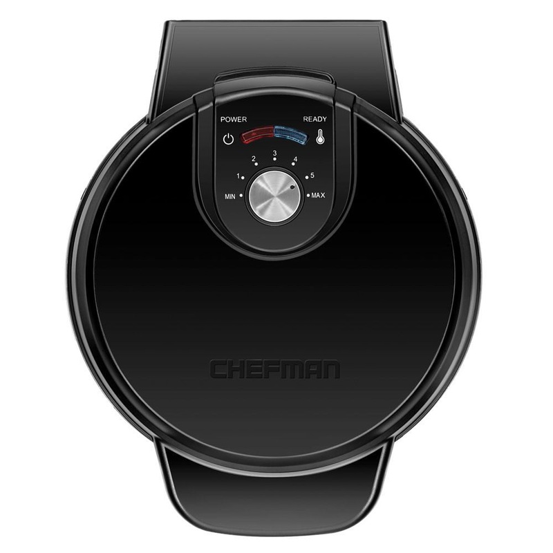 Chefman Anti-Overflow Belgian Waffle Maker, Black | Bigbigmart.com