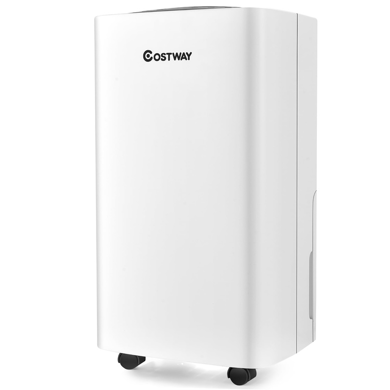 Costway 24 Pints 1500 Sq. Ft Portable Dehumidifier For Medium To Large Spaces | Bigbigmart.com