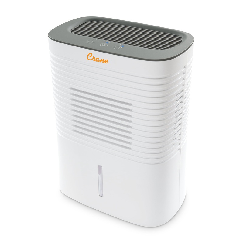 Crane 4 Pint Compact Portable Dehumidifier with 2 Settings for Small to Medium Rooms up to 300 sq. ft. | Bigbigmart.com