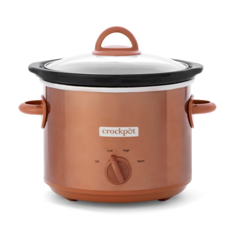 Crockpot Design Series 3-Quart Manual Slow Cooker, Copper | Bigbigmart.com
