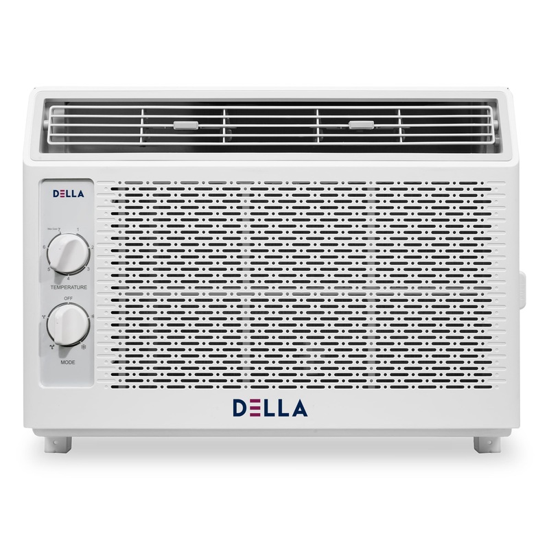 DELLA 5000 BTU 115V/60Hz Energy Saving Window Air Conditioner, Whisper Quiet AC Unit with Easy to Use Mechanical Control and Reusable Filter, Cools Up to 150 Square Feet | Bigbigmart.com
